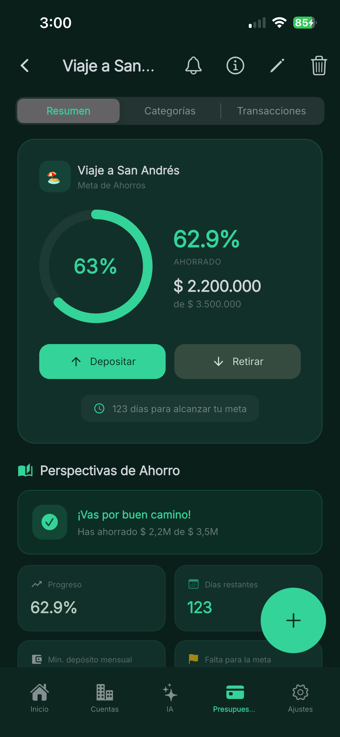 FinanzApp Ahorros